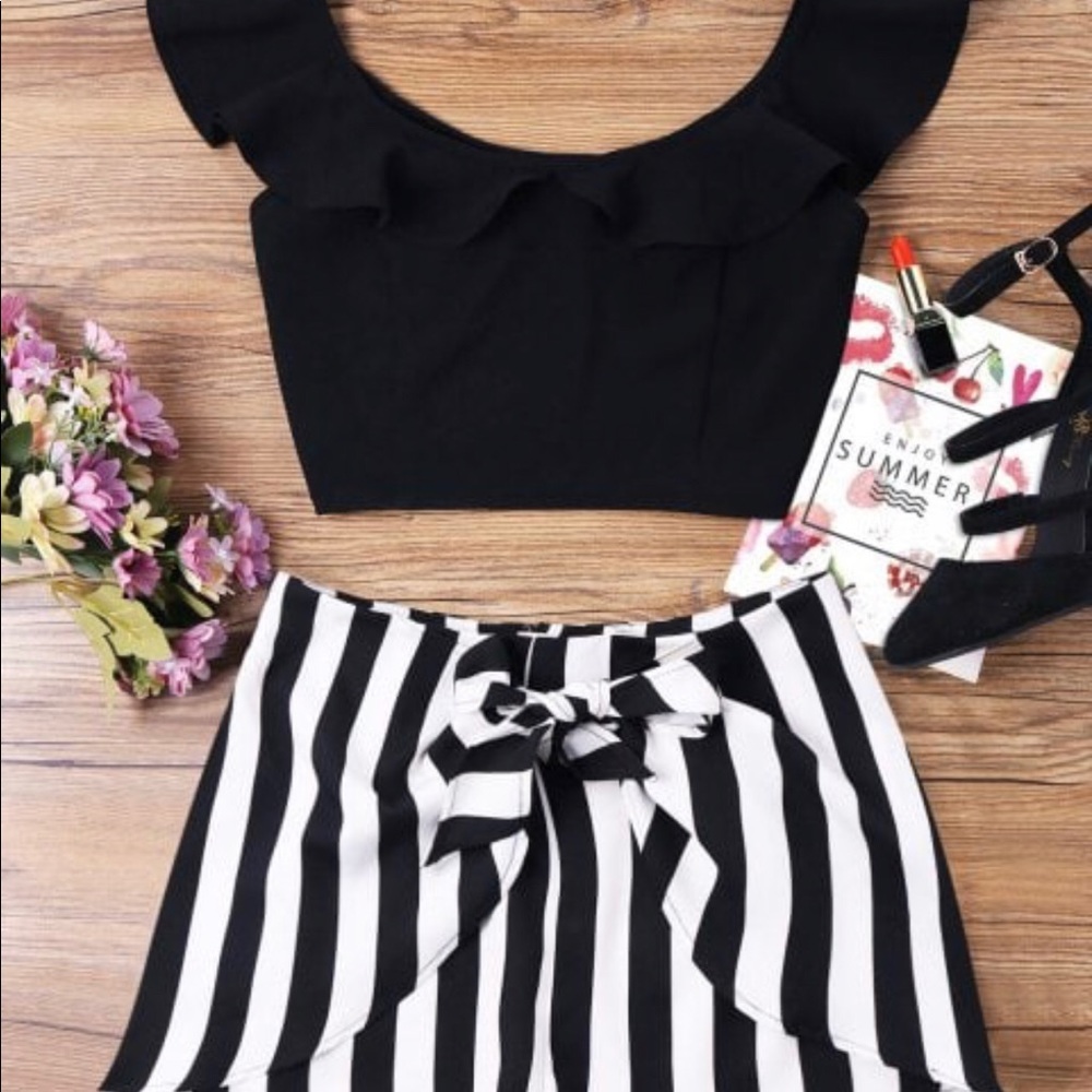 Black and white top and bottom from Zaful